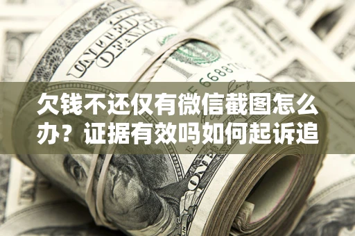 武汉欠钱不还仅有微信截图怎么办？证据有效吗如何起诉追回欠款？