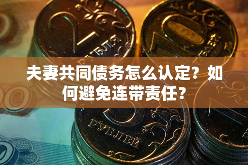 武汉夫妻共同债务怎么认定？如何避免连带责任？