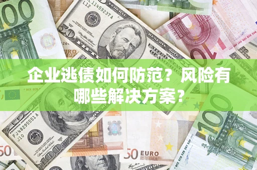 武汉企业逃债如何防范？风险有哪些解决方案？