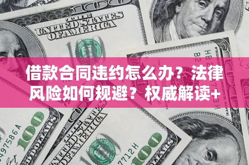 武汉借款合同违约怎么办?法律风险如何规避?权威解读+实用指南 武汉借款合同违约怎么办?法律风险如何规避?权威解读+实用指南
