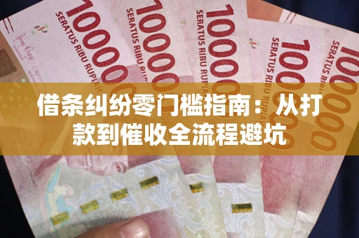 武汉借条纠纷零门槛指南：从打款到催收全流程避坑