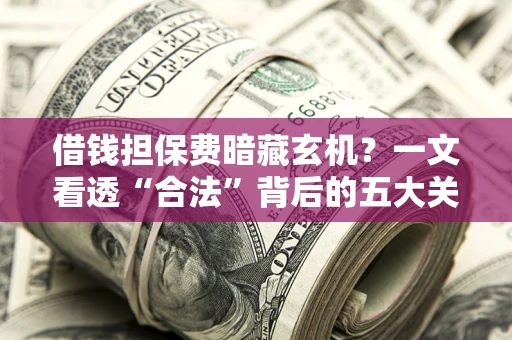 武汉借钱担保费暗藏玄机？一文看透“合法”背后的五大关键陷阱
