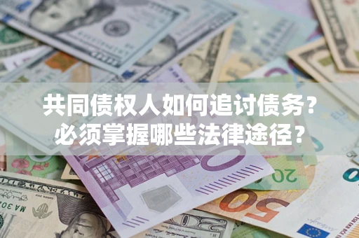 武汉共同债权人如何追讨债务？必须掌握哪些法律途径？