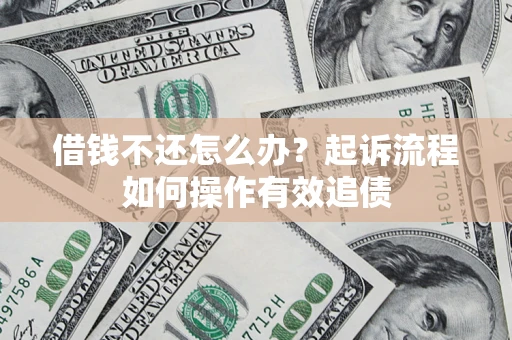 武汉借钱不还怎么办？起诉流程如何操作有效追债
