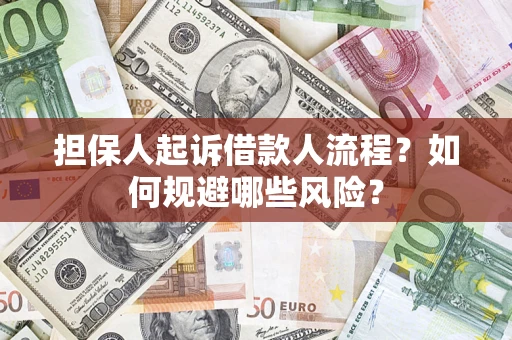 武汉担保人起诉借款人流程？如何规避哪些风险？