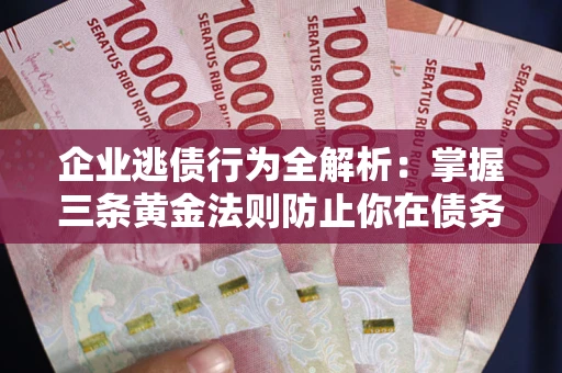 武汉企业逃债行为全解析：掌握三条黄金法则防止你在债务乱局中“踩雷”