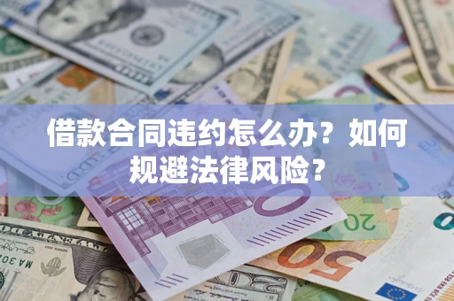 武汉借款合同违约怎么办？如何规避法律风险？